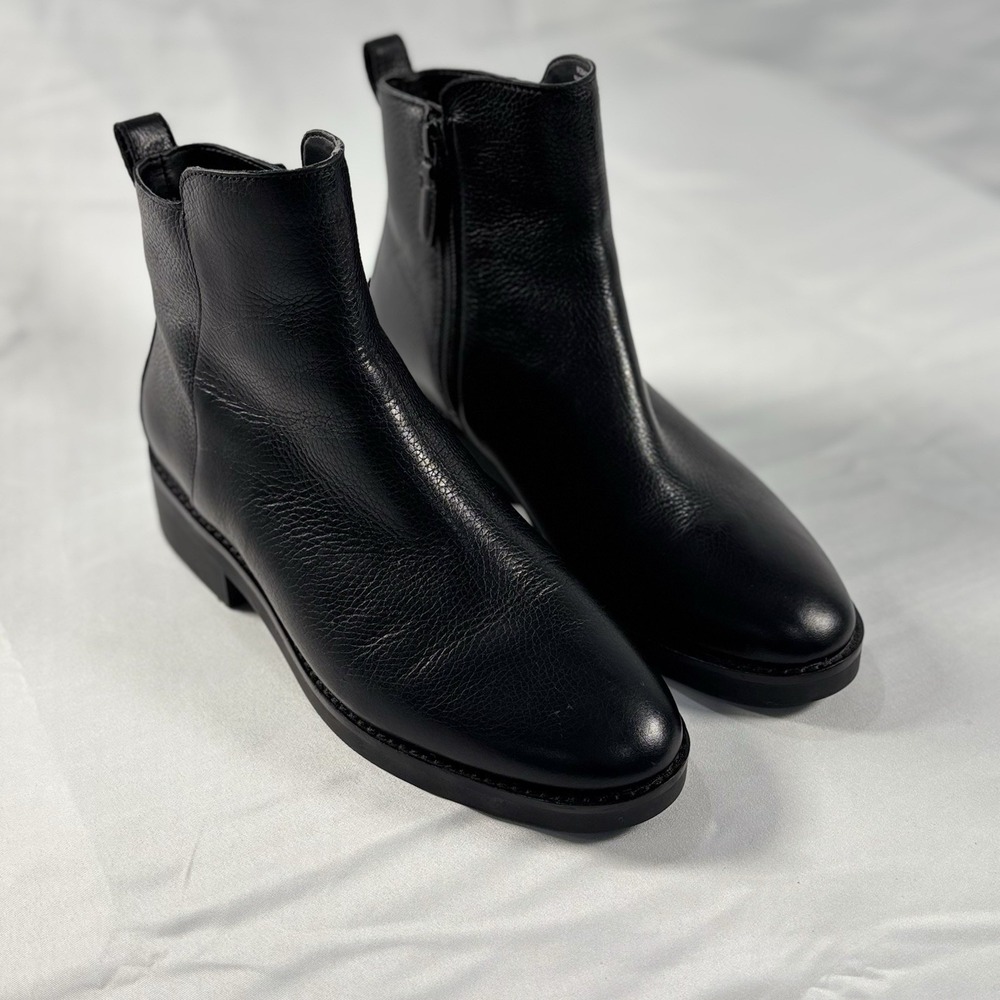 Cole Haan Womens Waterproof River Pebble Leather Chelsea Boots Black W26413 7.5B